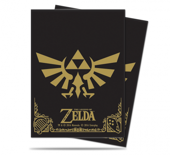 Protège Cartes Zelda Ultra Pro 66 mm x 91 mm Black & Gold