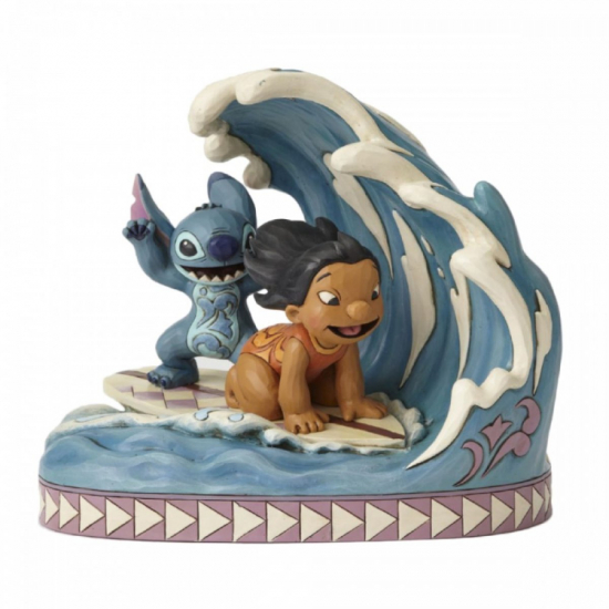 Figurine Disney Traditions Lilo & Stitch - Catch the wave