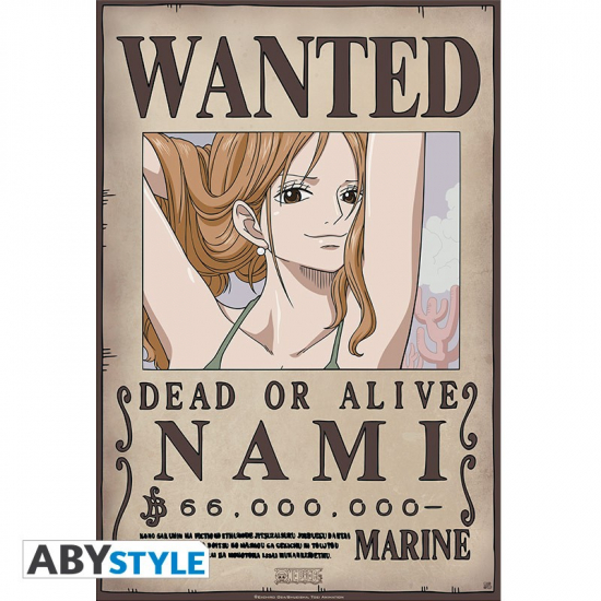 ONE PIECE - Poster plastifie Wanted Nami New (429)