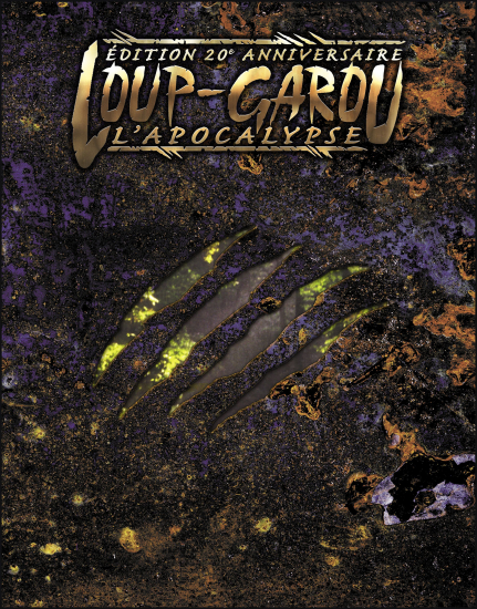 Loup-Garou : L'Apocalypse. Ed 20ème anniv livre de règles Heavy Métal