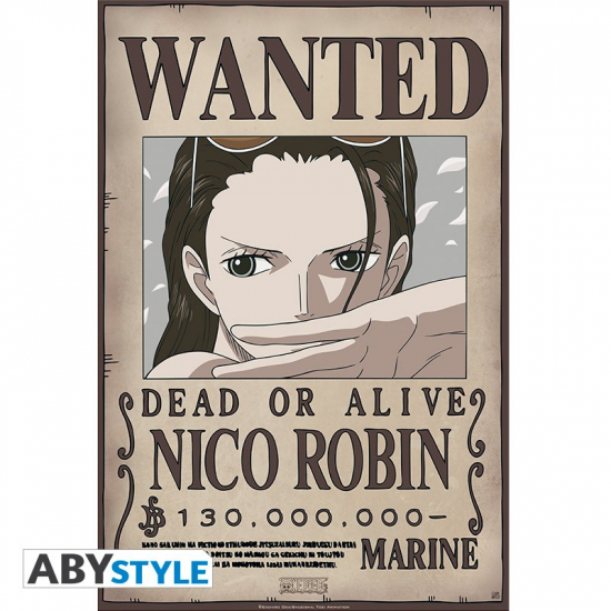 ONE PIECE - Poster plastifie Wanted Robin New (433)