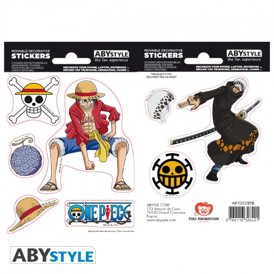 One Piece - Mini-Stickers Luffy & Law