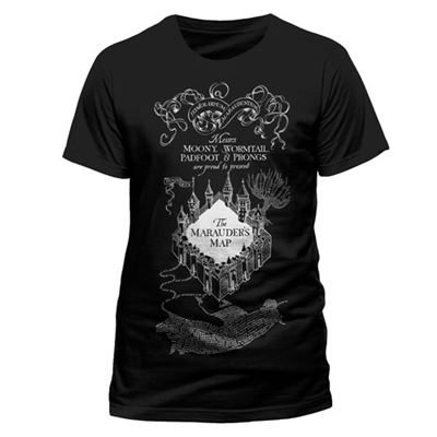HARRY POTTER - Tshirt Marauders map CID Taille S