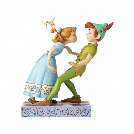 Figurine Disney Traditions Peter Pan - An enexpected kiss