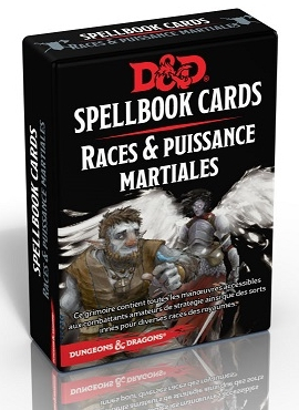 Dungeons & Dragons 5 Ed - Cartes de sorts Puissance Martiale & Races