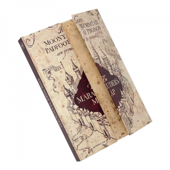 Harry Potter - Carnet magnétique carte du maraudeur