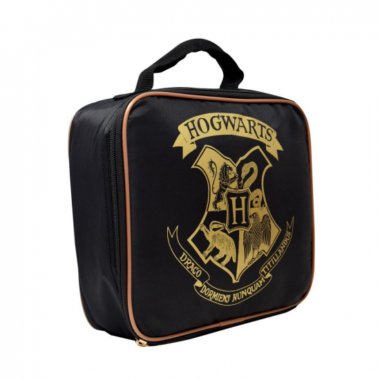 Harry Potter - Sac Lunch poudlard noir basic (intérieur doré)