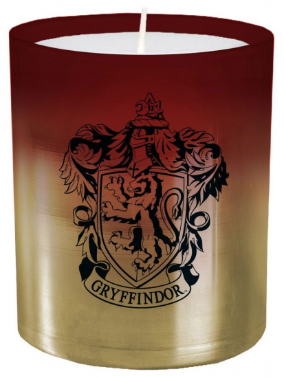 Harry Potter - photophore en verre et bougie Gryffindor