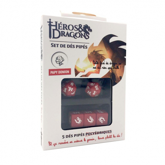 Set de dés - Héros & Dragons pipés Papy Donjon