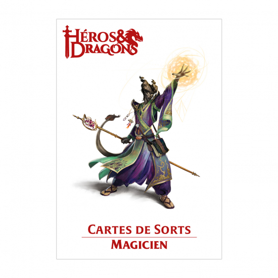 Héros & Dragons - Cartes de sort: Magicien