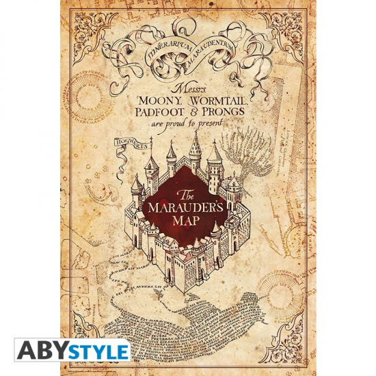 Harry Potter - Poster grand format Carte du Maraudeur (543)