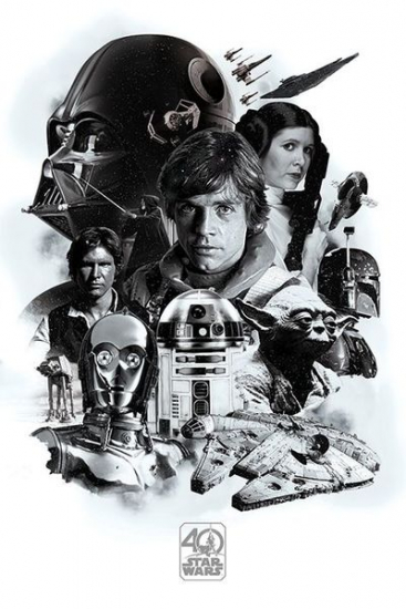 Star Wars - poster 40th anniversary
