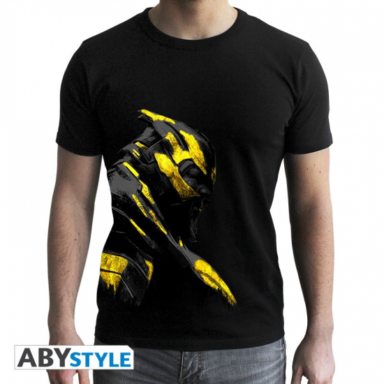 MARVEL - Tshirt homme noir Thanos Or Taille L