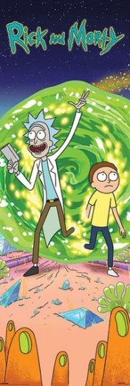 Rick and Morty - Poster de porte - portail (53x158)