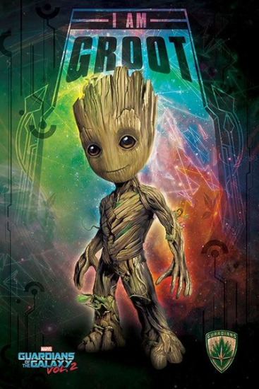 Guardians of the galaxy - poster Groot space
