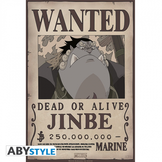 ONE PIECE - Poster plastifié WANTED Jinbe (577)
