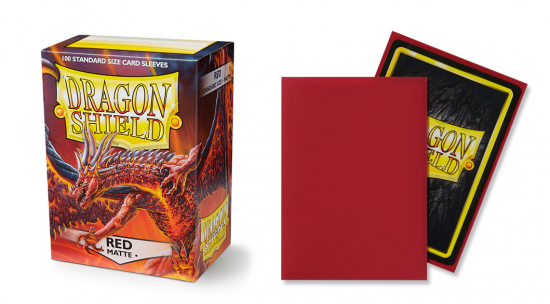 Dragon Shield - Protèges cartes standard x100 rouge mat