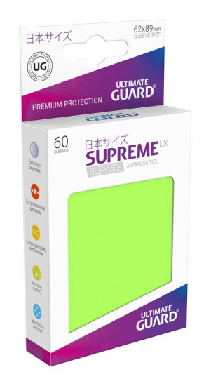 Ultimate guard - Protège carte japonaise Supreme UX x60 Vert clair