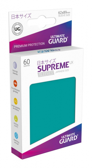 Ultimate guard - Protège carte japonaise Supreme UX x60 Bleu pétrole