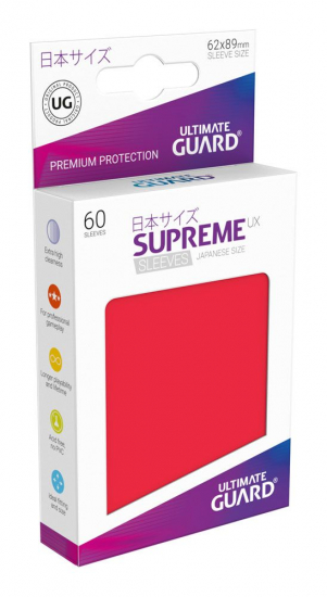 Ultimate guard - Protège carte japonaise Supreme UX x60 Rouge
