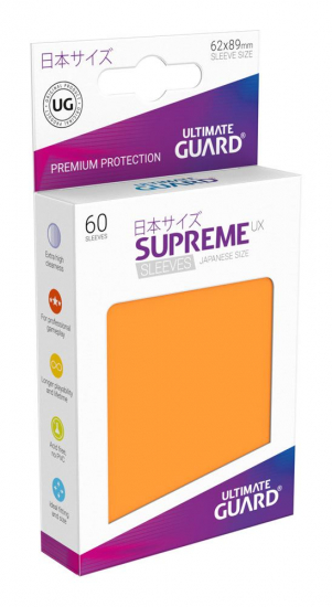 Ultimate guard - Protège carte japonaise Supreme UX x60 Orange