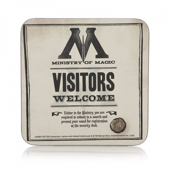 Harry Potter - Sous-verre Ministry of Magic : visitors welcome