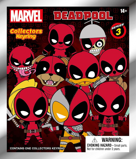 MARVEL - Porte clef sachet aléatoire série 3 Deadpool