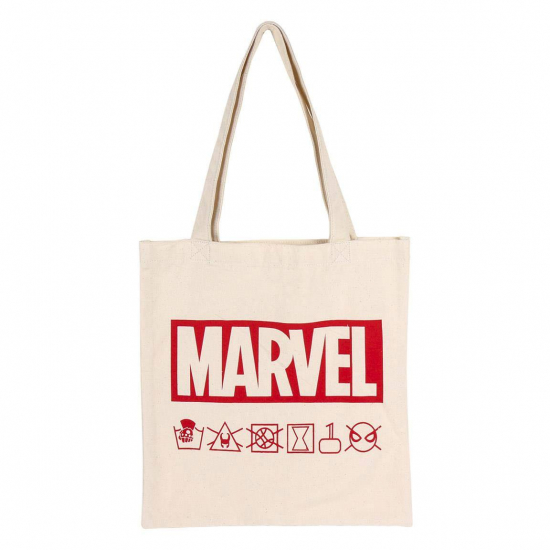 Marvel - Sac shopping Logo marvel instruction de lavage