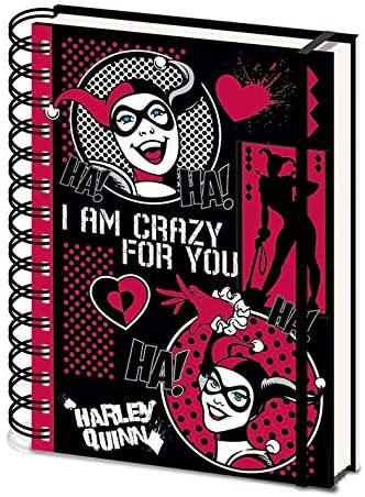 DC Comics - Carnet à spirale A5 Harley Quinn I am crazy for you