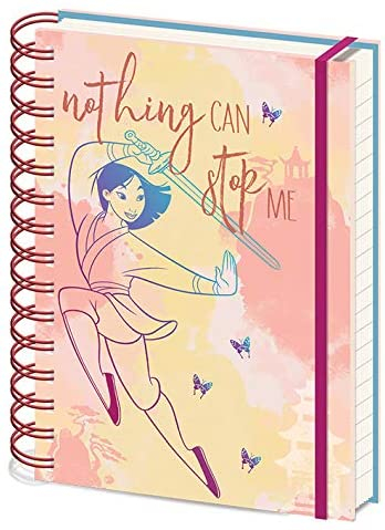 Disney - Cahier à spirale A5 Mulan Nothing can stop me