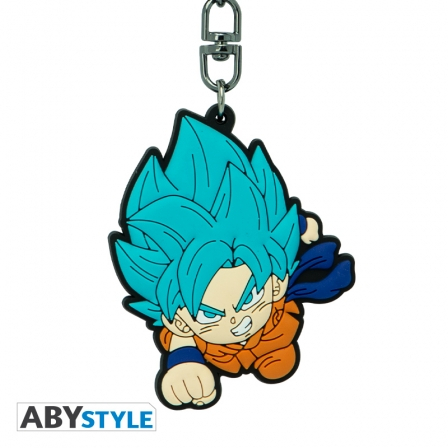 DRAGON BALL - Porte-clés PVC DBS Goku Saiyan bleu