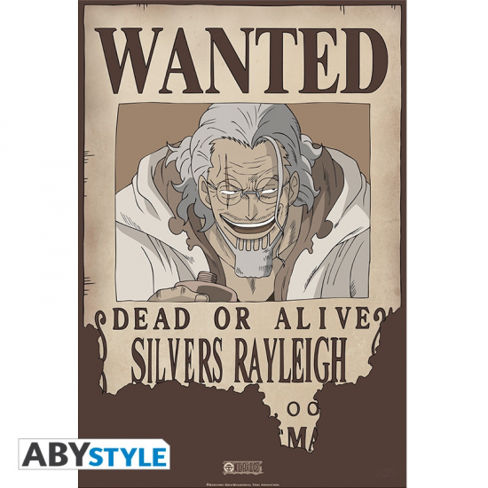 ONE PIECE - Poster plastifié WANTED Silvers Rayleigh (629)