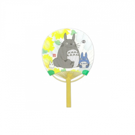 GHIBLI - Mini éventail en bambou Totoro tournesols