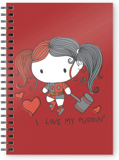 DC COMICS - Cahier spiral Chibi Harley Quinn love puddin