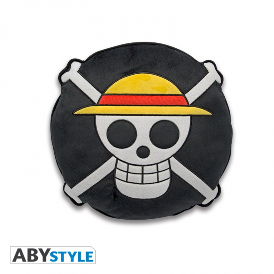 One Piece - Coussin rond skull