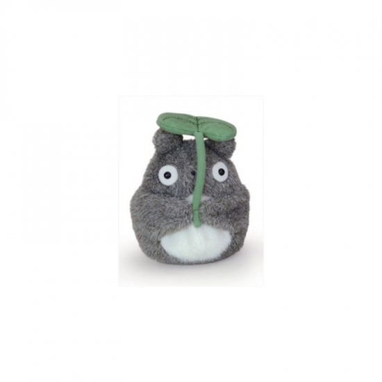 GHIBLI - Peluche fluffy Bean bag Totoro feuille