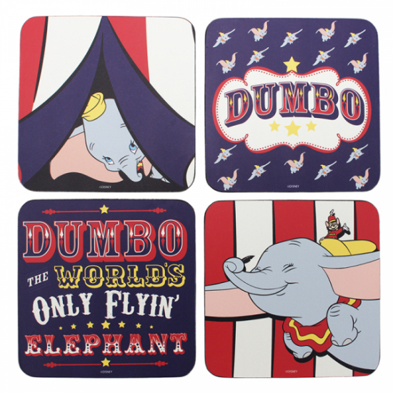 Disney - Set 4 Sous-verre Dumbo