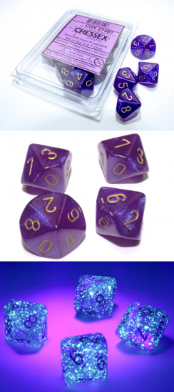 Set de 10d10 - Borealis Royal purple/gold Luminary