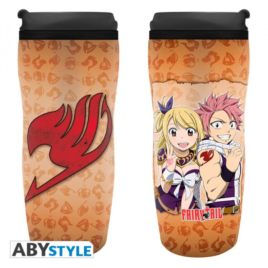 Fairy Tail - Mug de voyage Lucy et Natsu