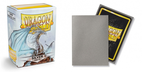Dragon Shield - Protèges cartes standard x100 Silver mat