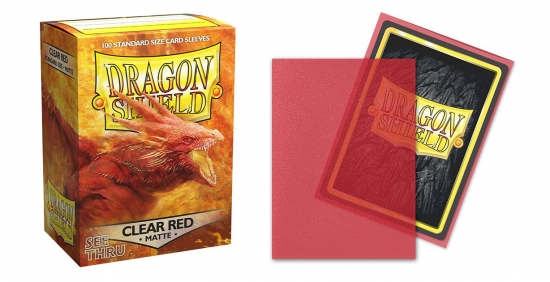 Dragon Shield - Protèges cartes standard x100 Clear red mat