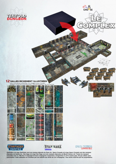 Tenfold Dungeon - Terrain modulaire Le Complexe