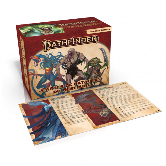 Pathfinder 2nd ed - Cartes de Batailles du Bestiaire