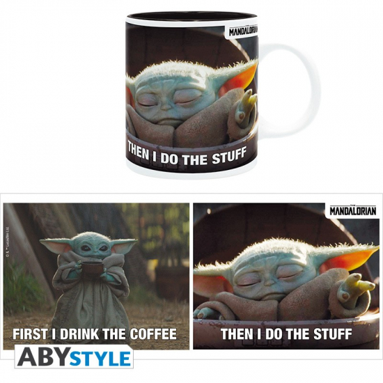 Star Wars : The Mandalorian - Mug 320ml Baby Yoda coffee meme