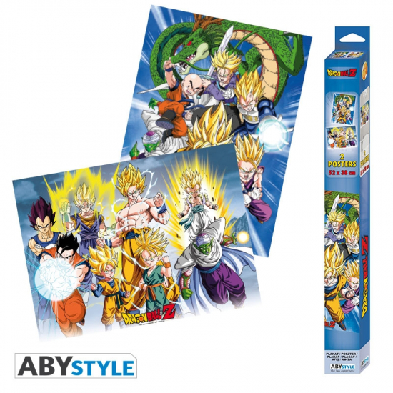 Dragon Ball Z - Set de 2 petits posters Groupes (52 x 38 cm)