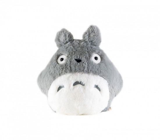 Ghibli - Peluche fluffy Totoro gris ultra doux (NAKAYOSHI)