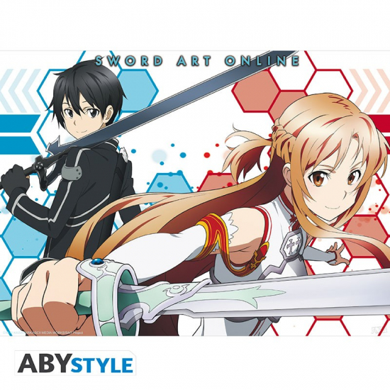 Sword Art Online - Poster petit format Asuna & Kirito 2