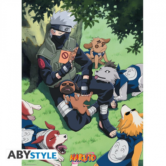 Naruto - Poster petit format Kakashi & ses chiens