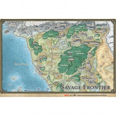 Dungeons & Dragons - Carte de Savage Frontier (EN)