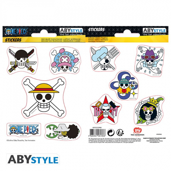 One Piece - Mini-Stickers Skulls équipage Luffy